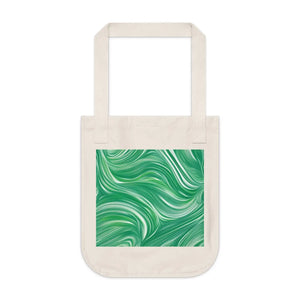 Vibrant Canvas Tote Bag - Avy Pattern on Green - Dipaliz - Bags