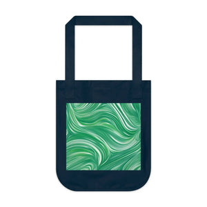 Vibrant Canvas Tote Bag - Avy Pattern on Green - Dipaliz - Bags