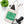 Vibrant Canvas Tote Bag - Avy Pattern on Green - Dipaliz - Bags