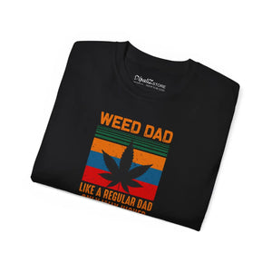 Eco-friendly Unisex Ultra Cotton Tee Weed Dad - Dipaliz - T-shirts