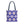 Geometric Blue Aop Tote Bag White Floral Pattern Dipaliz - Bags