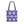 Geometric Blue Aop Tote Bag White Floral Pattern Dipaliz - Bags