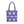 Geometric Blue Aop Tote Bag White Floral Pattern Dipaliz - Bags