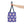 Geometric Blue Aop Tote Bag White Floral Pattern Dipaliz - Bags