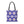 Geometric Blue Aop Tote Bag White Floral Pattern Dipaliz - Bags