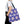 Geometric Blue Aop Tote Bag White Floral Pattern Dipaliz - Bags