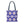 Geometric Blue Aop Tote Bag White Floral Pattern Dipaliz - Bags