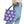 Geometric Blue Aop Tote Bag White Floral Pattern Dipaliz - Bags