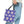 Geometric Blue Aop Tote Bag White Floral Pattern Dipaliz - Bags