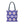 Geometric Blue Aop Tote Bag White Floral Pattern Dipaliz - Bags