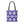 Geometric Blue Aop Tote Bag White Floral Pattern Dipaliz - Bags