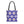 Aop Tote Bag - White Floral Pattern Geometric Blue - Dipaliz - 16’’ × / Black - Bags