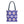 Aop Tote Bag - White Floral Pattern Geometric Blue - Dipaliz - 16’’ × / Navy - Bags