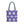 Aop Tote Bag - White Floral Pattern Geometric Blue - Dipaliz - 18’’ × / Navy - Bags