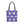 Aop Tote Bag - White Floral Pattern Geometric Blue - Dipaliz - 18’’ × / Black - Bags
