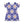 Floral T-shirt Dress – White Flowers on Blue - Dipaliz - Dresses - Xs
