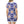 Floral T-shirt Dress – White Flowers on Blue - Dipaliz - Dresses - Xs