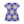 Floral T-shirt Dress – White Flowers on Blue - Dipaliz - Dresses - Xs