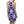 Blue Dress Racerback - White Flower Pattern - Dipaliz - Dresses - Xs