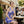 Blue Dress Racerback - White Flower Pattern - Dipaliz - Dresses - Xs