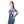 Cobalt Daisy Women’s Long Sleeve V-neck Shirt (aop) - T-shirts