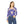 Cobalt Daisy Women’s Long Sleeve V-neck Shirt (aop) - T-shirts