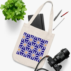 Bold Floral Canvas Tote Bag - Organic Cotton - Dipaliz - Bags