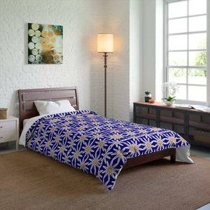 White Flowers Comforter – Eco-friendly Gift - Dipaliz - Quilts & Comforters