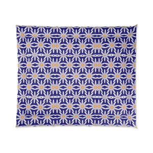 White Flowers Comforter – Eco-friendly Gift - Dipaliz - Quilts & Comforters