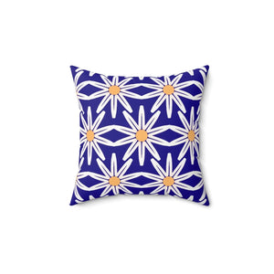 Floral Polyester Square Pillow Spun White Flowers - Dipaliz - Throw Pillows