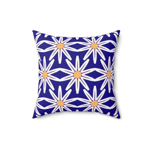 Floral Polyester Square Pillow Spun White Flowers - Dipaliz - Throw Pillows