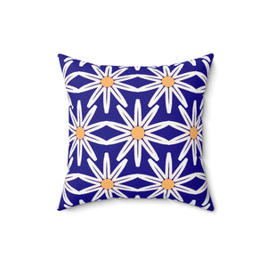 Floral Polyester Square Pillow Spun White Flowers - Dipaliz - Throw Pillows
