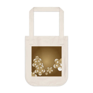 White Flowers Canvas Tote Bag - Organic Cotton - Dipaliz - Shopping Totes
