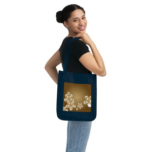 White Flowers Canvas Tote Bag - Organic Cotton - Dipaliz - Shopping Totes