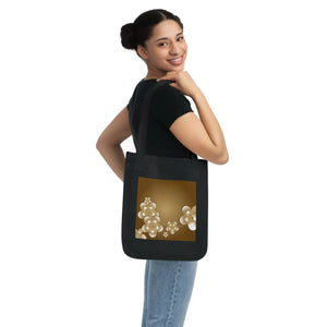 White Flowers Canvas Tote Bag - Organic Cotton - Dipaliz - Shopping Totes