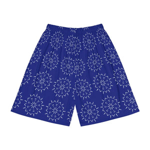 Blue White Pattern Men’s Sports Shorts - Lightweight - Dipaliz