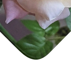 White Rose Bath Mat - Mats & Rugs