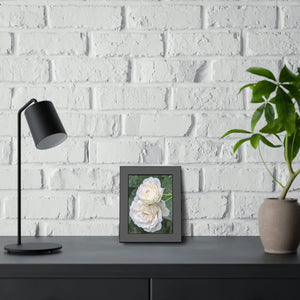Elegant Framed Paper Posters - White Roses Fine Art - Dipaliz - Prints & Visual Artwork