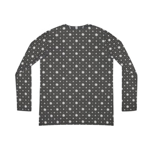 Charcoal Starburst Women’s Long Sleeve V-neck Shirt (aop) - T-shirts
