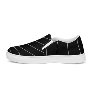 Canvas Shoes with White Stripes - Men’s Slip on Comfort - Dipaliz