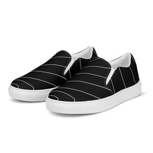 Canvas Shoes with White Stripes - Men’s Slip on Comfort - Dipaliz