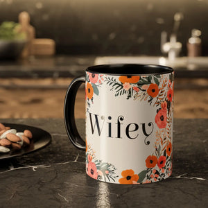 Wifey Floral Mugs - Vibrant Gifts for Her - Dipaliz