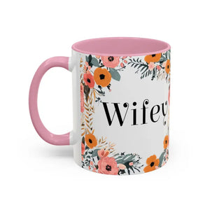 Mug - Wifey Floral Mugs - Bold Coffee Cup Collection - Dipaliz
