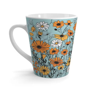 Mug - Wild Flowers Latte 12oz Colorful Ceramic - Dipaliz