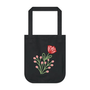 Floral Canvas Tote - Organic Cotton Eco Bag - Dipaliz - Bags