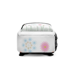Roomy Wild Flowers Backpack - Eco Friendly Gifts - Dipaliz - Backpacks