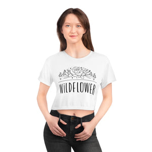 Floral Wildflowers Aop Crop Tee - Silky Soft Polyester - Dipaliz - T-shirts - s