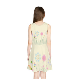 Wildflower Girls’ Sundress – Organic Cotton - Dipaliz - Dresses - 2t