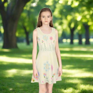 Wildflower Girls’ Sundress – Organic Cotton - Dipaliz - Dresses - 2t