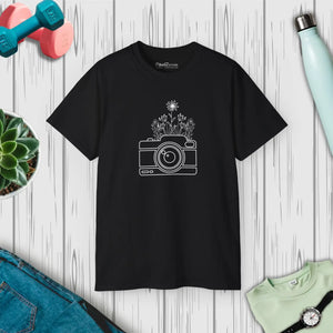 Vibrant Camera Wildflowers Ultra Cotton Tee - Dipaliz - T-shirts - s